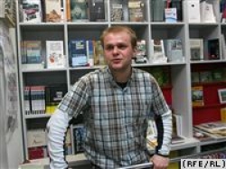 У Доме літаратара Павал Касьцюкевіч і Эдуард Акулін
