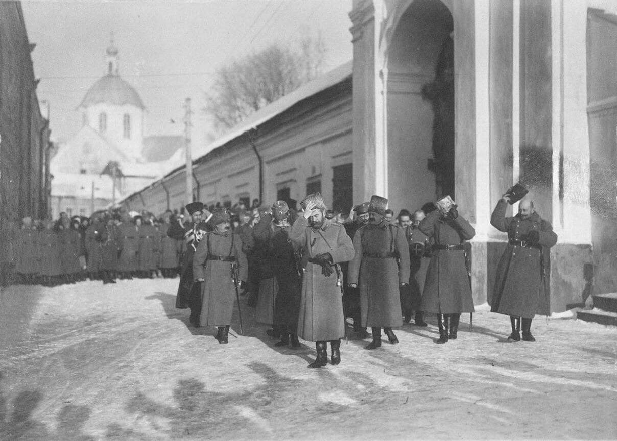 Impieratar Mikalaj II u Mahiliovie, studzień 1916 h.