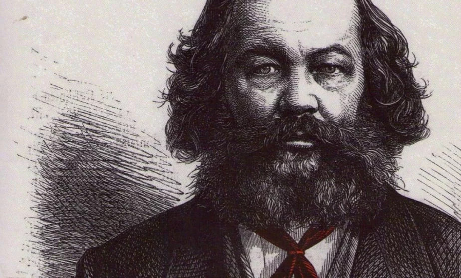 Michail Bakunin — rasijski revaliucyjanier, tearetyk anarchizmu, ideolah revaliucyjnaha narodnictva