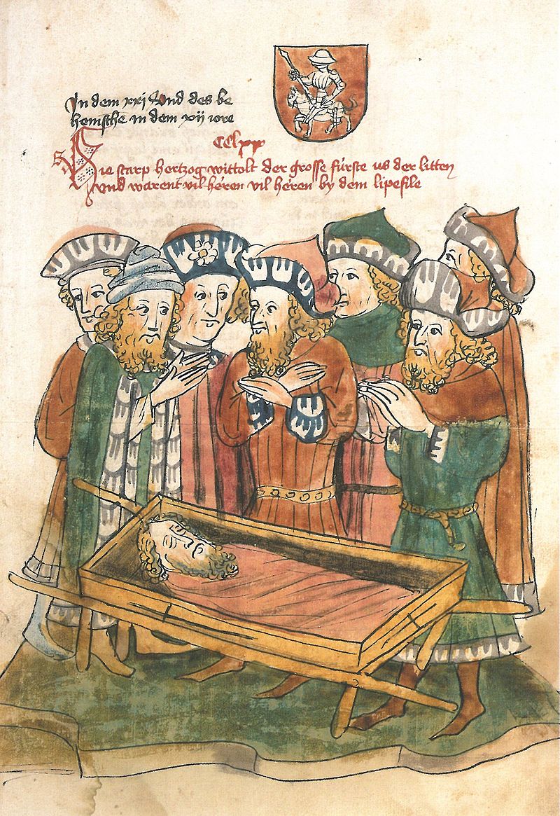 Пахаванне Вітаўта - мініятура 1453 году.jpg
