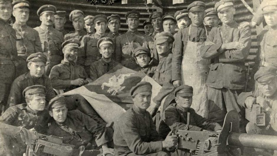 Bajcy Bielaruskaha asobnaha bataĺjona na Daŭhaŭpilskim froncie, lieta 1919 h.