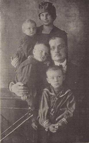 Siamja Jazepa Liosika, žonka Vanda i dzieci