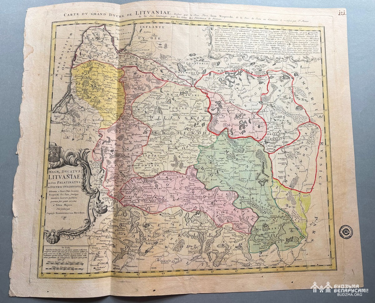 Mapa Jana Niapreckaha