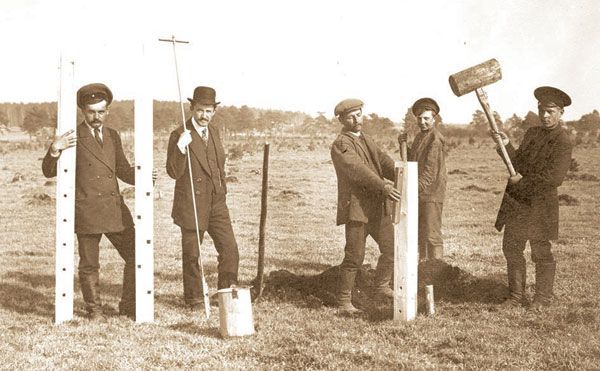 Raboty pa asušcy balot u Minsku. 1911 hod.