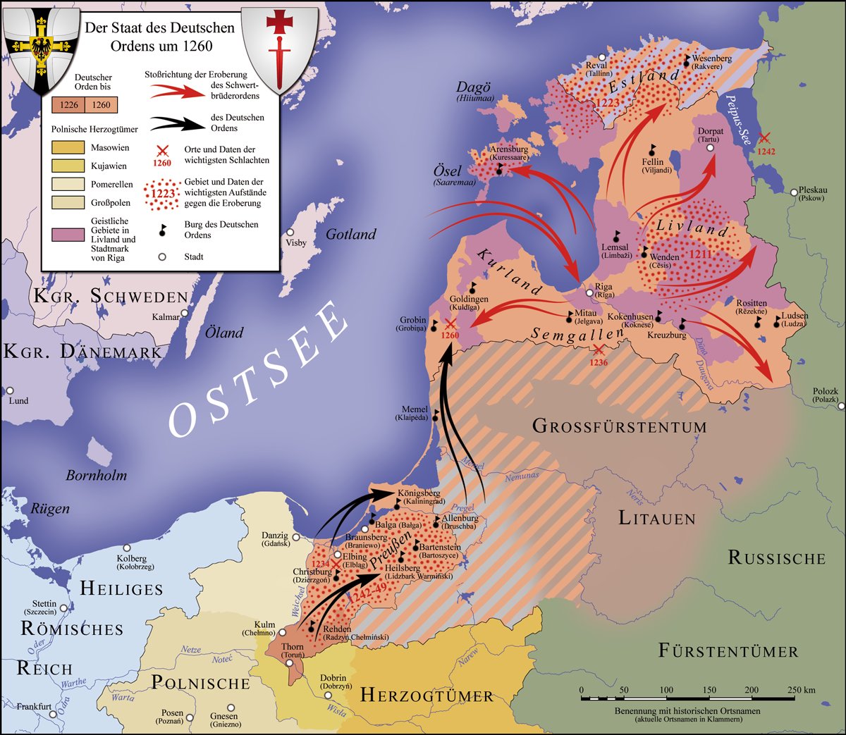 Kryžackaja zavajova Prusii i Livonii