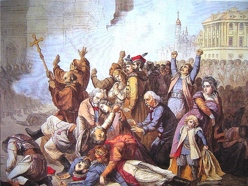 Varšava, 1861. Manifiestacyja