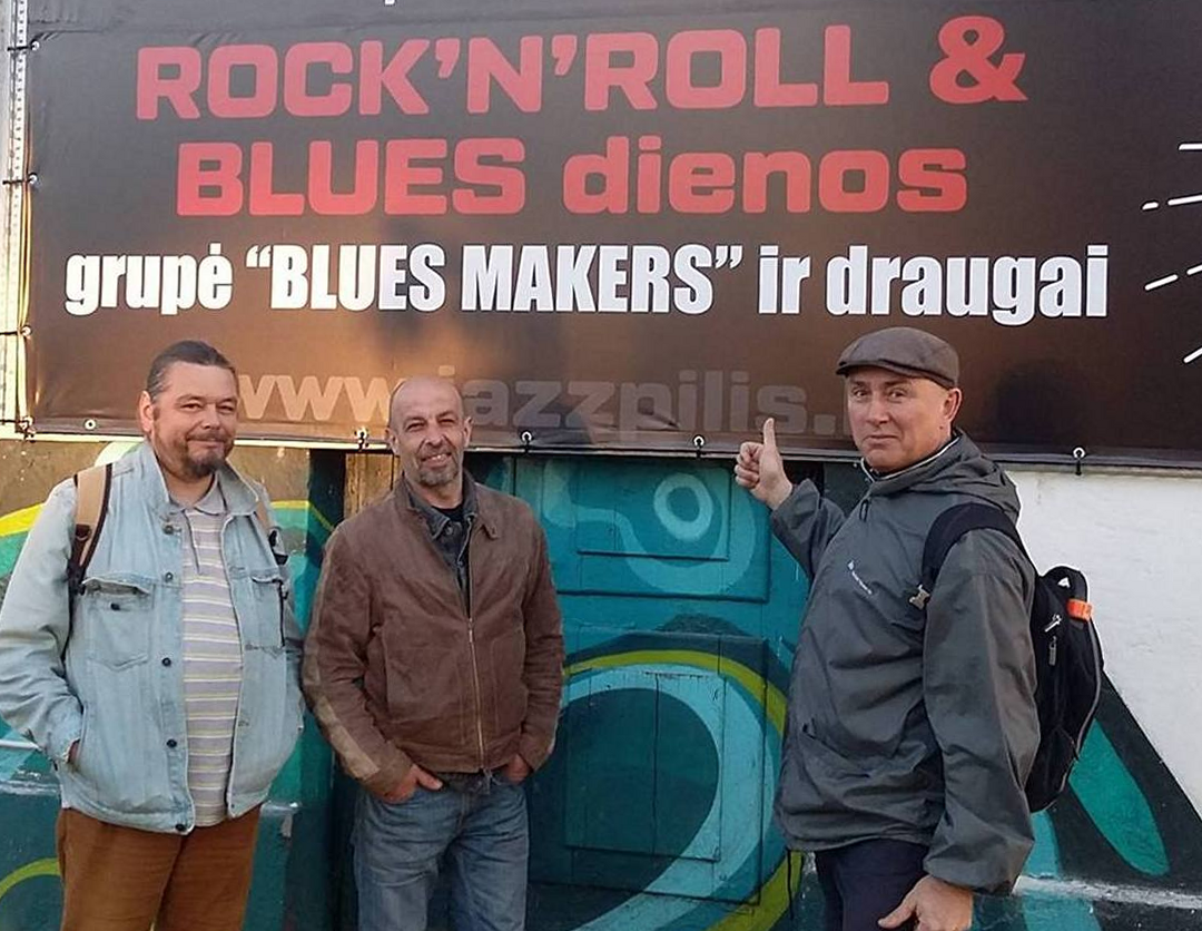 «Blues Makers» padčas vystupu na adnym z mižnarodnych fiestyvaliaŭ