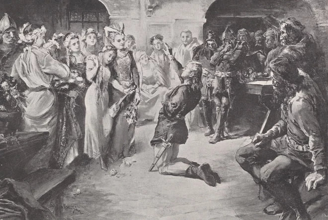 Iliustracyja ramana H. Siankieviča Kryžaki
