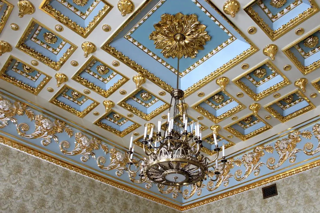 Унутраннае аздабленне палаца Булгакаў у Жылічах
