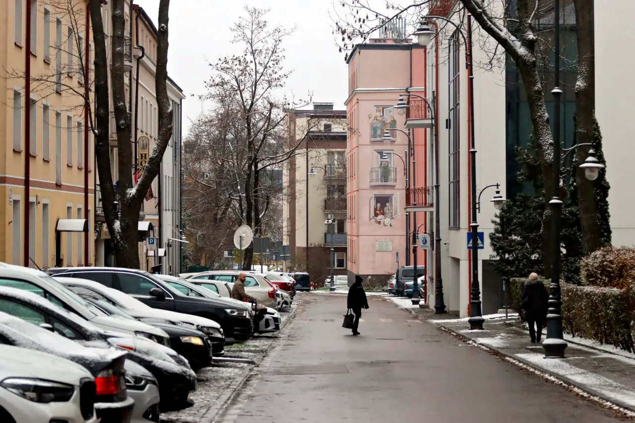 Vulica Ludvika Zamienhofa ŭ Biełastoku. Fota: MOST