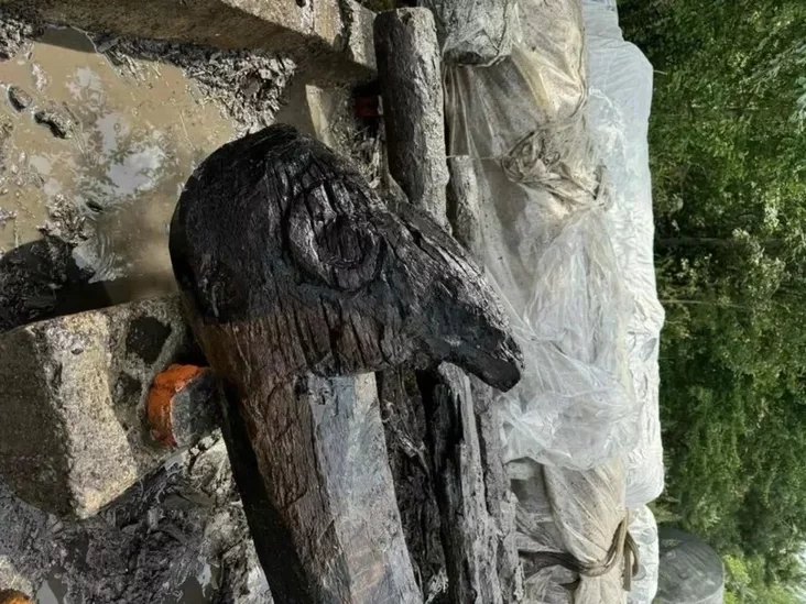 Hak, kaniec jakoha byŭ aformlieny ŭ vyhliadzie halavy barana