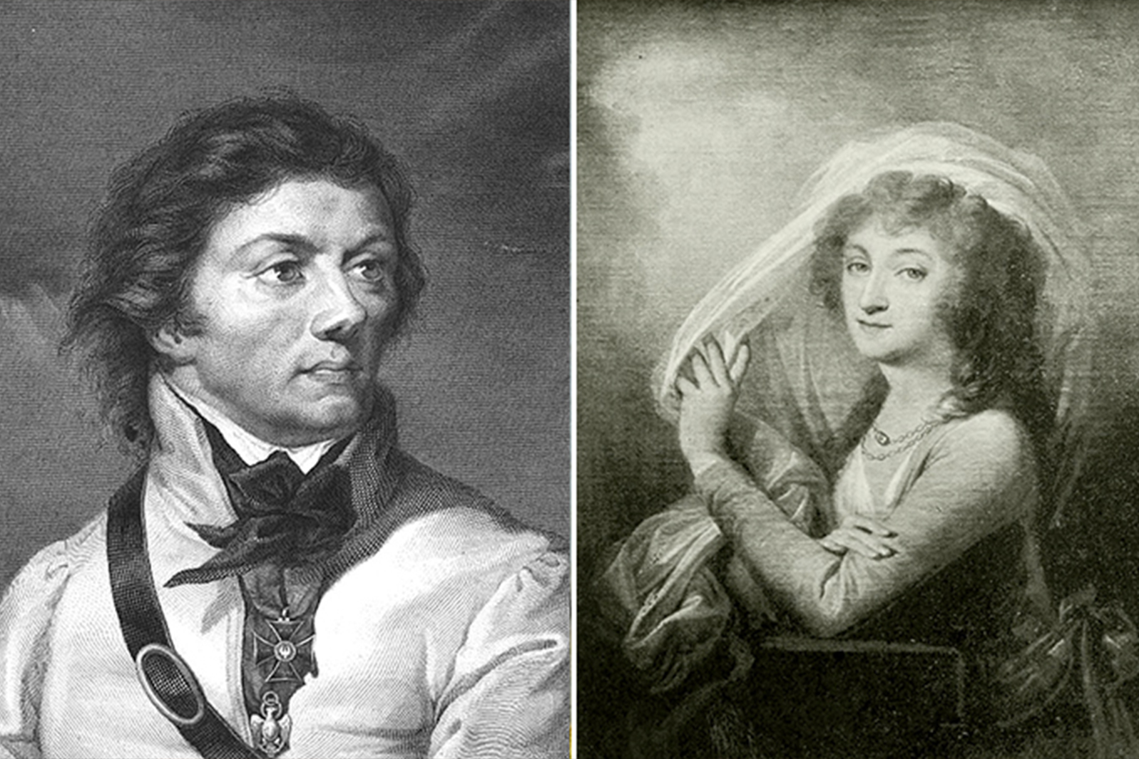 Tadevuš Kasciuška i Liudvika Sasnoŭskaja