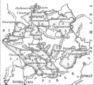 Карта Крычаўскага староства