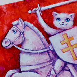 Як жыве мастачка, якая прыдумала маляваць легендарных пратэсных коцікаў