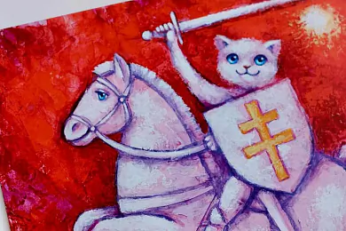 Як жыве мастачка, якая прыдумала маляваць легендарных пратэсных коцікаў