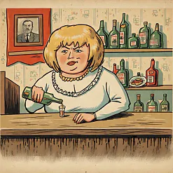 Малюнак Лявона Вольскага