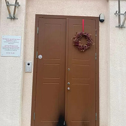 Невядомыя  падпалілі дзверы Беларускага дома ў Вільні