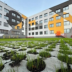 У Смалявічах будуюць школу з фасадамі ў стылі карцін Малевіча