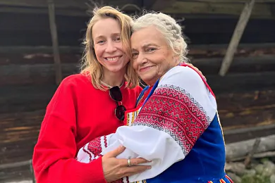 Нэла Агрэніч разам з Ганнай Сенюк