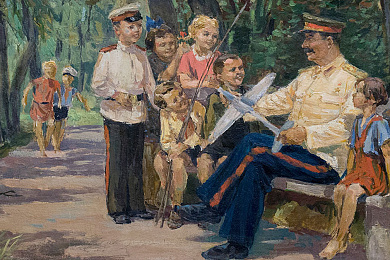 Сталін з дзецьмі