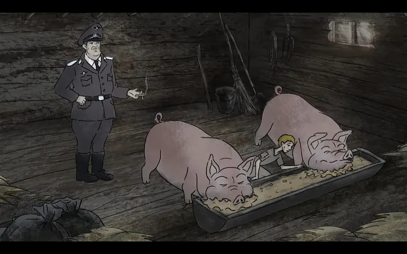 Kadr z muĺtfiĺma «Miemaryjaĺnyja komplieksy Bielarusi» Kadr z muĺtfiĺma «Miemaryjaĺnyja komplieksy Bielarusi»