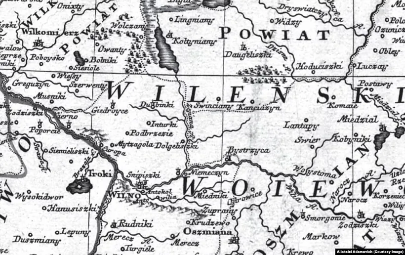 Mapa VKL, frahmient Mapa VKL, frahmient