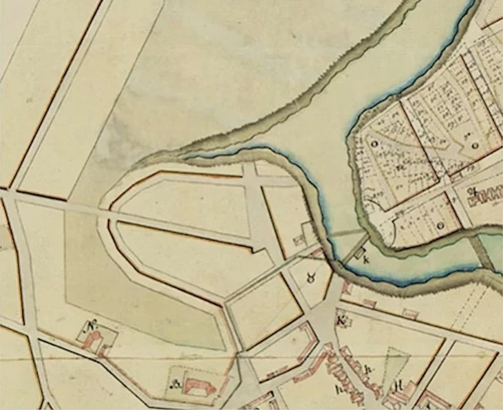 Plan Minskaha zamčyšča 1809 hoda
