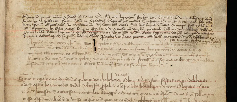 Zapis pra Hrunvaĺdskuju bitvu z «Hadavoj knihi» abactva Sviatoha Urbana Zapis pra Hrunvaĺdskuju bitvu z «Hadavoj knihi» abactva Sviatoha Urbana