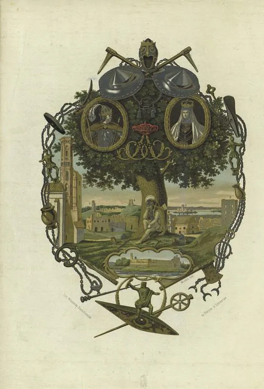 Vińjetka da knihi «Čjerty iz istorii litovskoho naroda» 1854 hoda, adnym z aŭtaraŭ jakoj byŭ Uladzislaŭ Syrakomlia