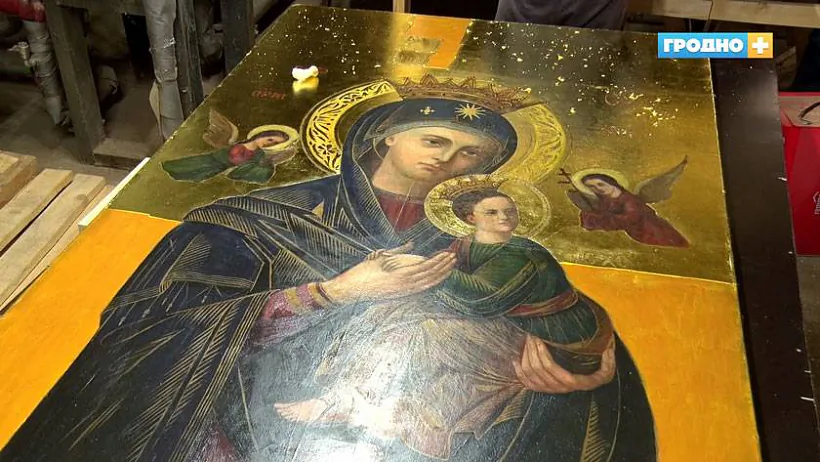 Restaŭracyja ikony ŭ Farnym kasciole