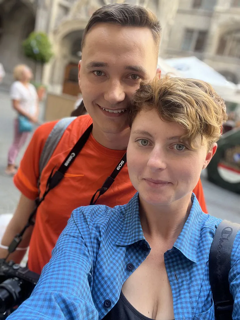 падарожнікі Алена і Сяргей