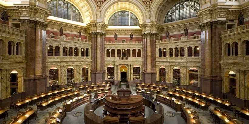 чытальная заля бібліятэкі Кангрэсу ЗША