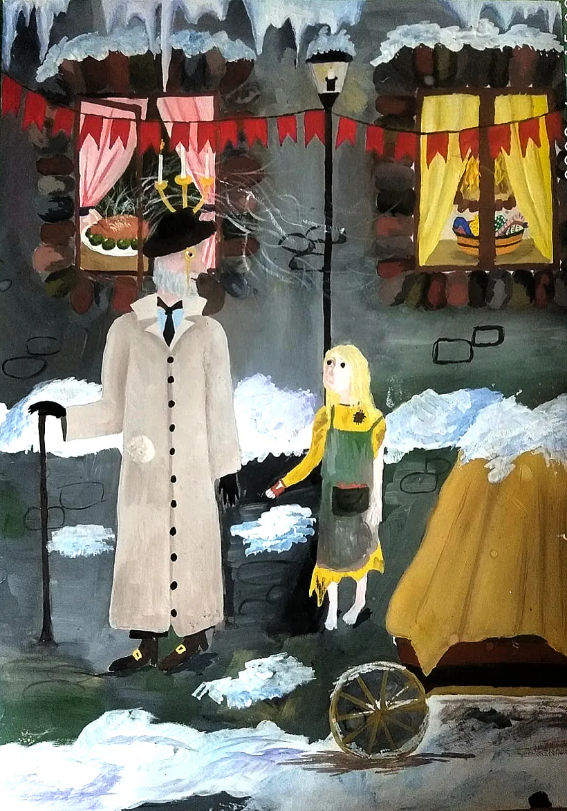 12 Встреча с прохожим ( Девочка со спичками ) Meeting with a passerby ( Girl with matches ).jpg 12 Встреча с прохожим ( Девочка со спичками ) Meeting with a passerby ( Girl with matches ).jpg