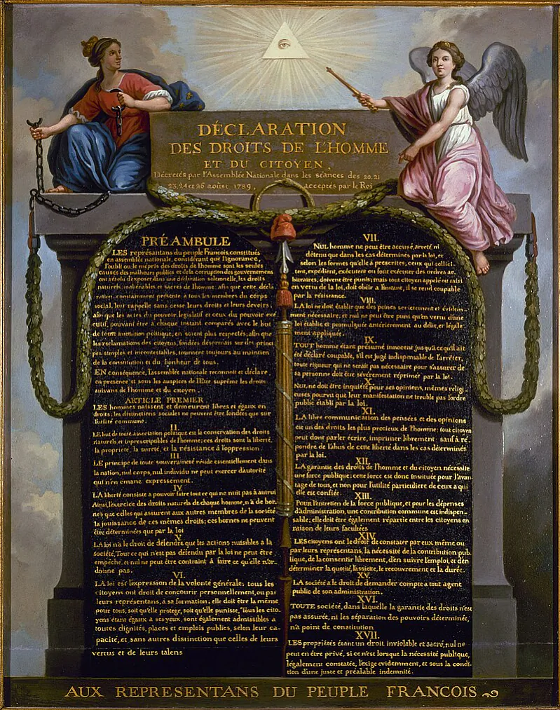 Deklaracyja pravoŭ čalavieka 1789 h. Deklaracyja pravoŭ čalavieka 1789 h.