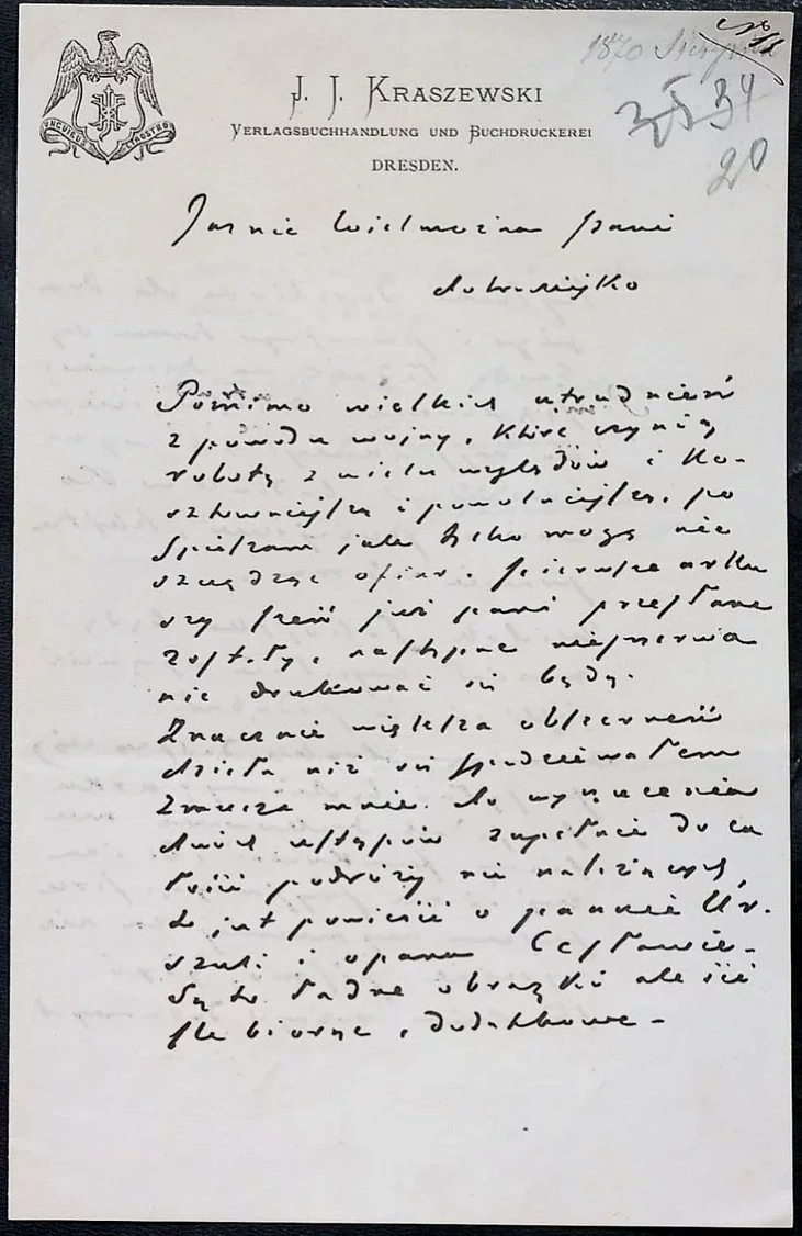 List Juzafa Krašeŭskaha