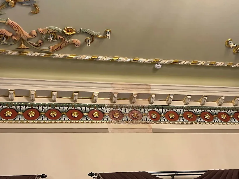 Унутраннае аздабленне палаца Булгакаў у Жылічах