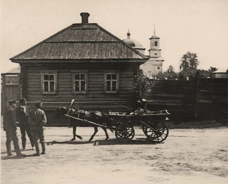 Vulicy miastečka i biernardzinski kaścioł. Pačatak ChCh st. Vulicy miastečka i biernardzinski kaścioł. Pačatak ChCh st.