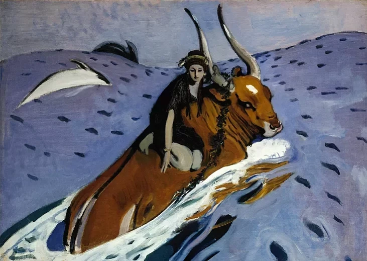 Vykradannie Jeŭropy. Karcina Valiancina Siarova, 1910 hod Vykradannie Jeŭropy. Karcina Valiancina Siarova, 1910 hod