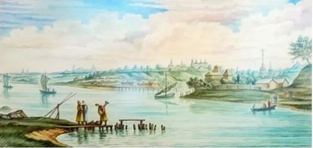  Карціна М. Іванова «Від Крычава ў XVIII стагоддзі». Фота: belhistory.com