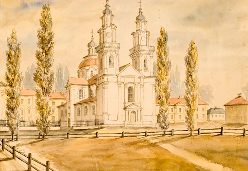 Malunak kaścioła śviatoha Stefana ŭ Połacku. Napaleon Orda Malunak kaścioła śviatoha Stefana ŭ Połacku. Napaleon Orda