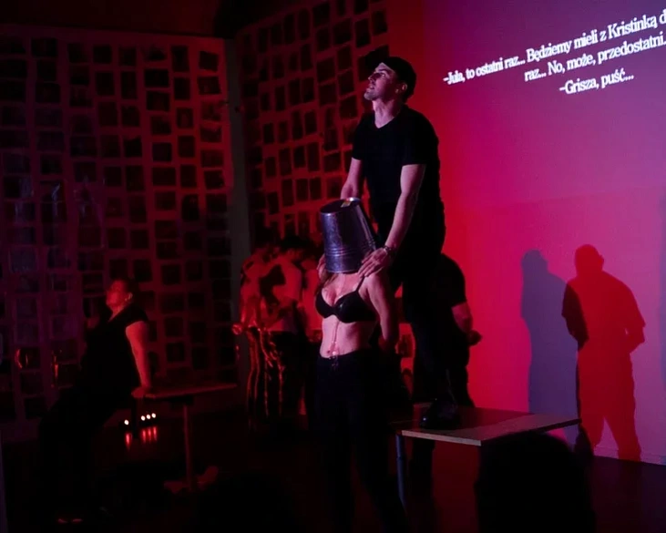 Sceny z pastanoŭki «Mora Krysciny» Sceny z pastanoŭki «Mora Krysciny»