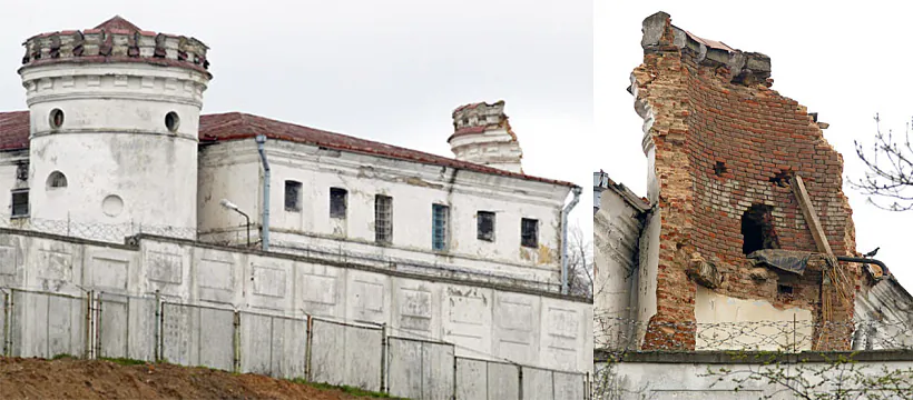 Abvalienaja vieža Piščalaŭskaha zamku, 2008 h.  Abvalienaja vieža Piščalaŭskaha zamku, 2008 h.