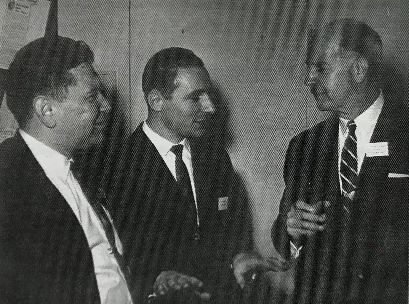 Vitaŭt Kipieĺ, Janka Zaprudnik i staršynia Amierykanskaha kamiteta vyzvaliennia ad baĺšavizmu Choŭland Vitaŭt Kipieĺ, Janka Zaprudnik i staršynia Amierykanskaha kamiteta vyzvaliennia ad baĺšavizmu Choŭland