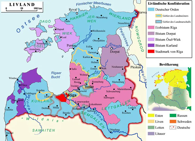 Niamieckija ŭładańni ŭ Livonii