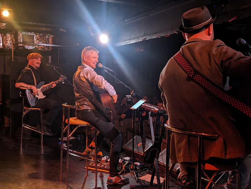 Prezientacyja aĺboma Emihranty ŭ Varšavie. Fota: Maryja Savickaja