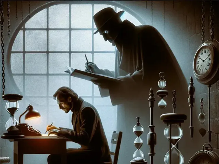 Афарызм «За радок — гадок». Ілюстрацыя створаная штучным інтэлектам.