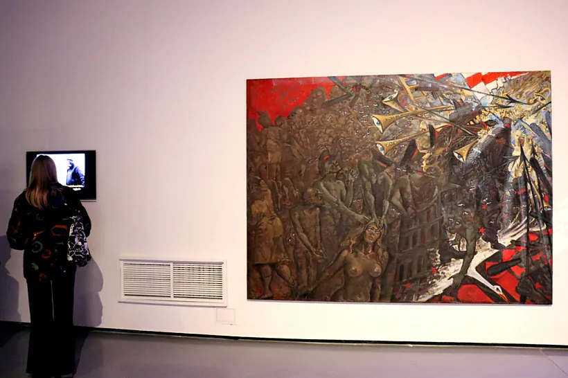 выстава твораў Алеся Пушкіна ў Варшаве 03