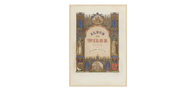 2_Вітаўт і Ягайла. Вокладка альбома 1850 г. Мастак E.Hauger.png