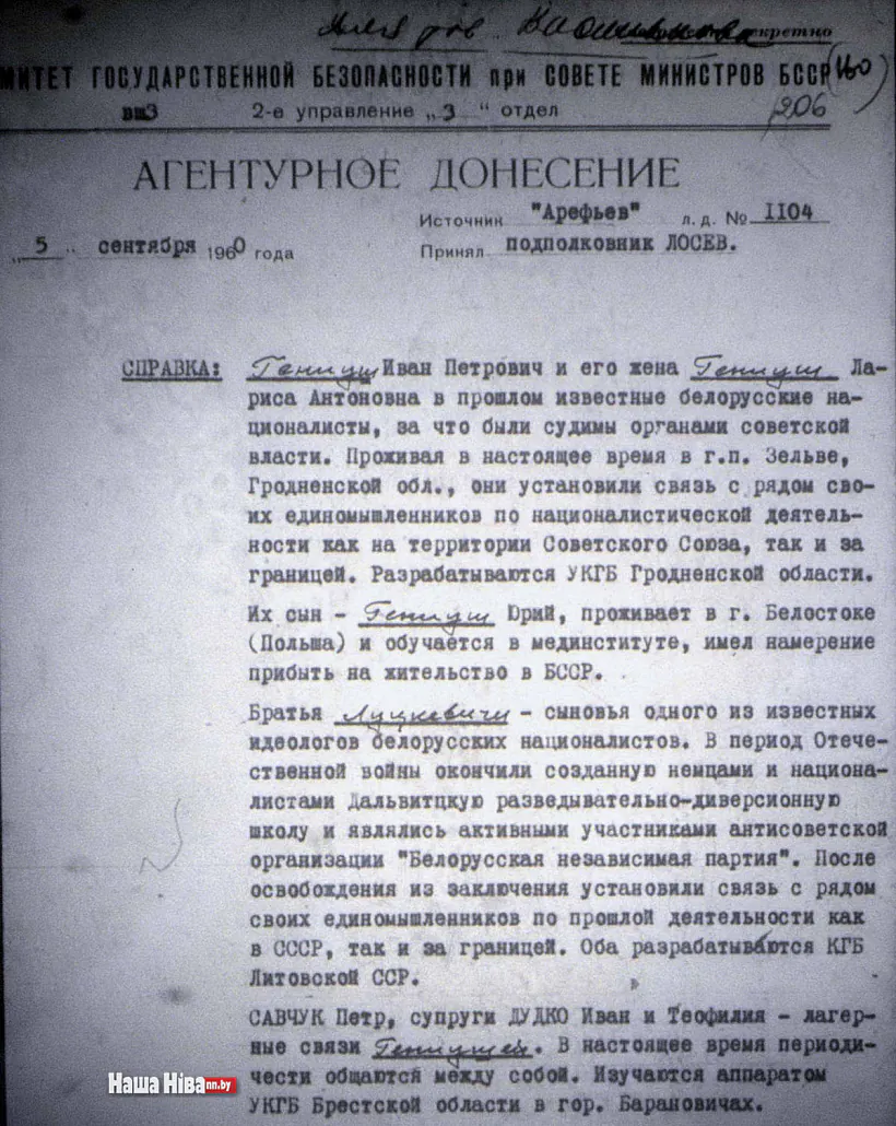 Archiŭnyja dakumienty