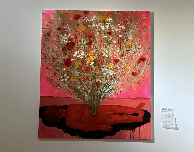 Frahmient ekspazicyi vystavy «Veiled / Unveiled» u varšaŭskaj halierei «Biuro Wystaw»